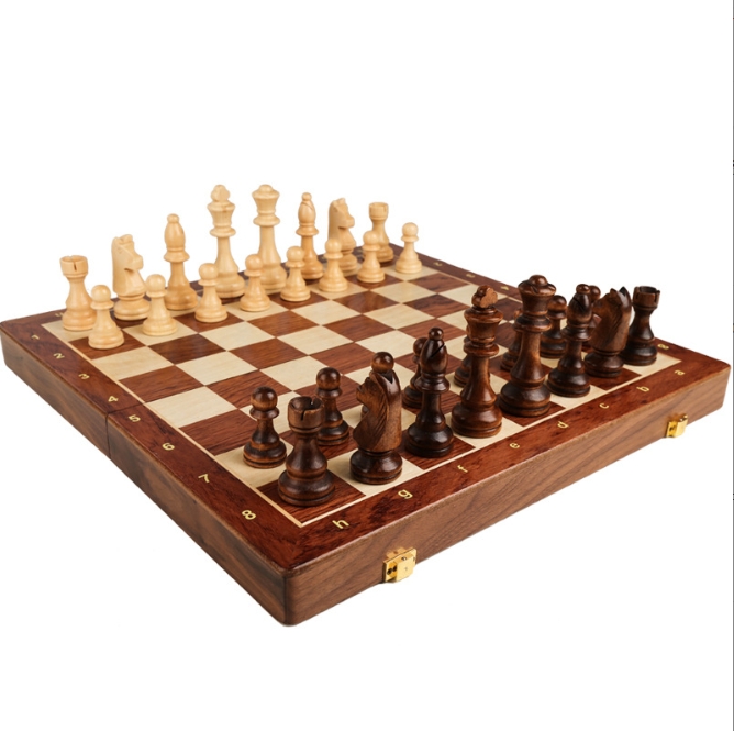 Drewniany zestaw szachowy 3 w  – Board Game Logo recenzja i cena