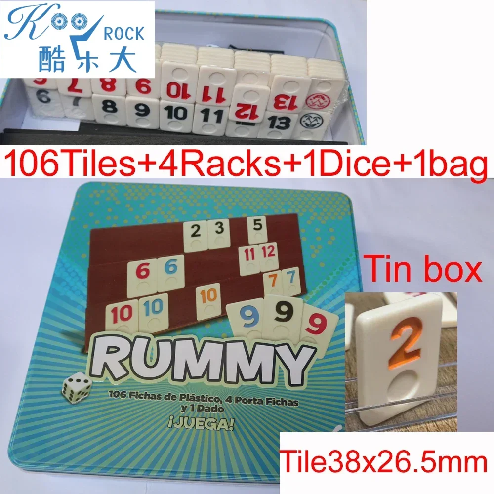 106 Elementów Cyfrowy Rummy z  – Board Game Instruction recenzja i cena