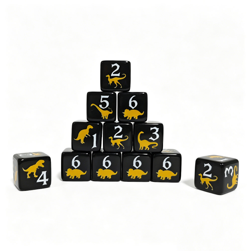 12 SZTUK Czarne i Żółte Akrylo – Board Game Print recenzja i cena