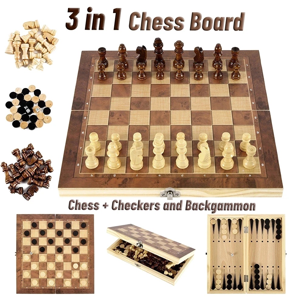 Zestaw drewnianych gier 3 w 1: – Board Game Quacks recenzja i cena